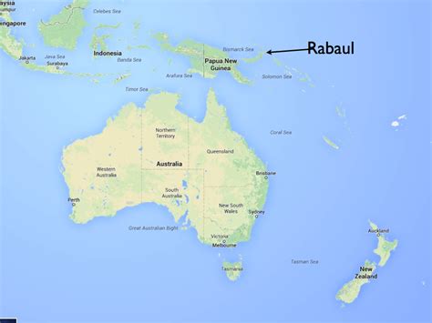 solomon islands map rabaul